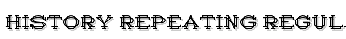 History Repeating Regular font